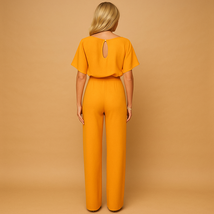 Women Jumpsuit | Fitted High-Waist Lace-Up Design