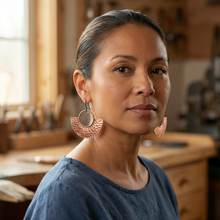Amelia's Sol Copper Earrings