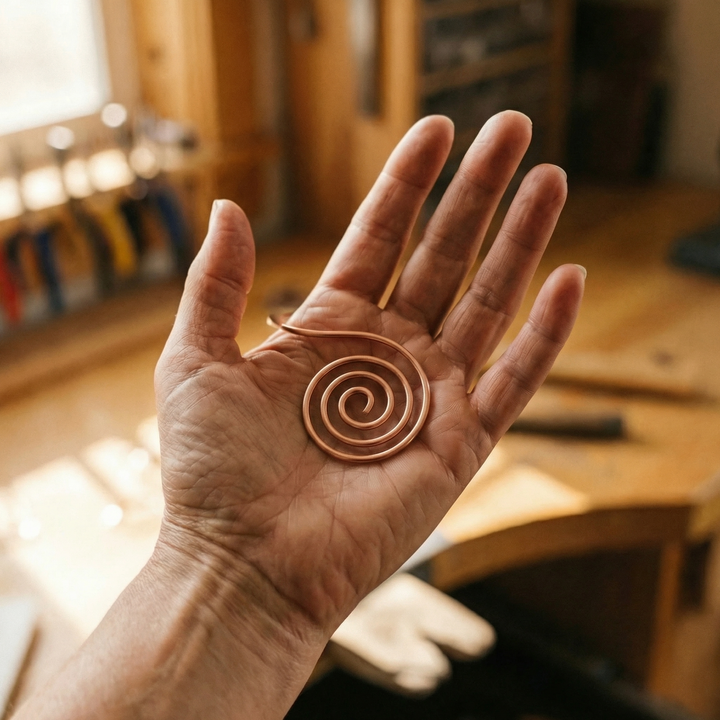 Amelia's Flow Copper Hand Spiral