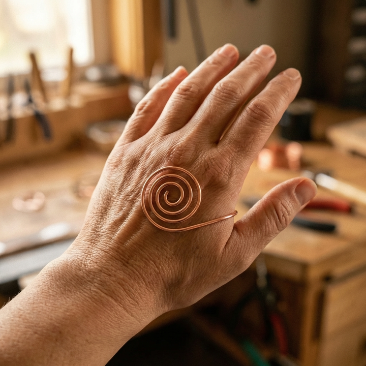 Amelia's Flow Copper Hand Spiral