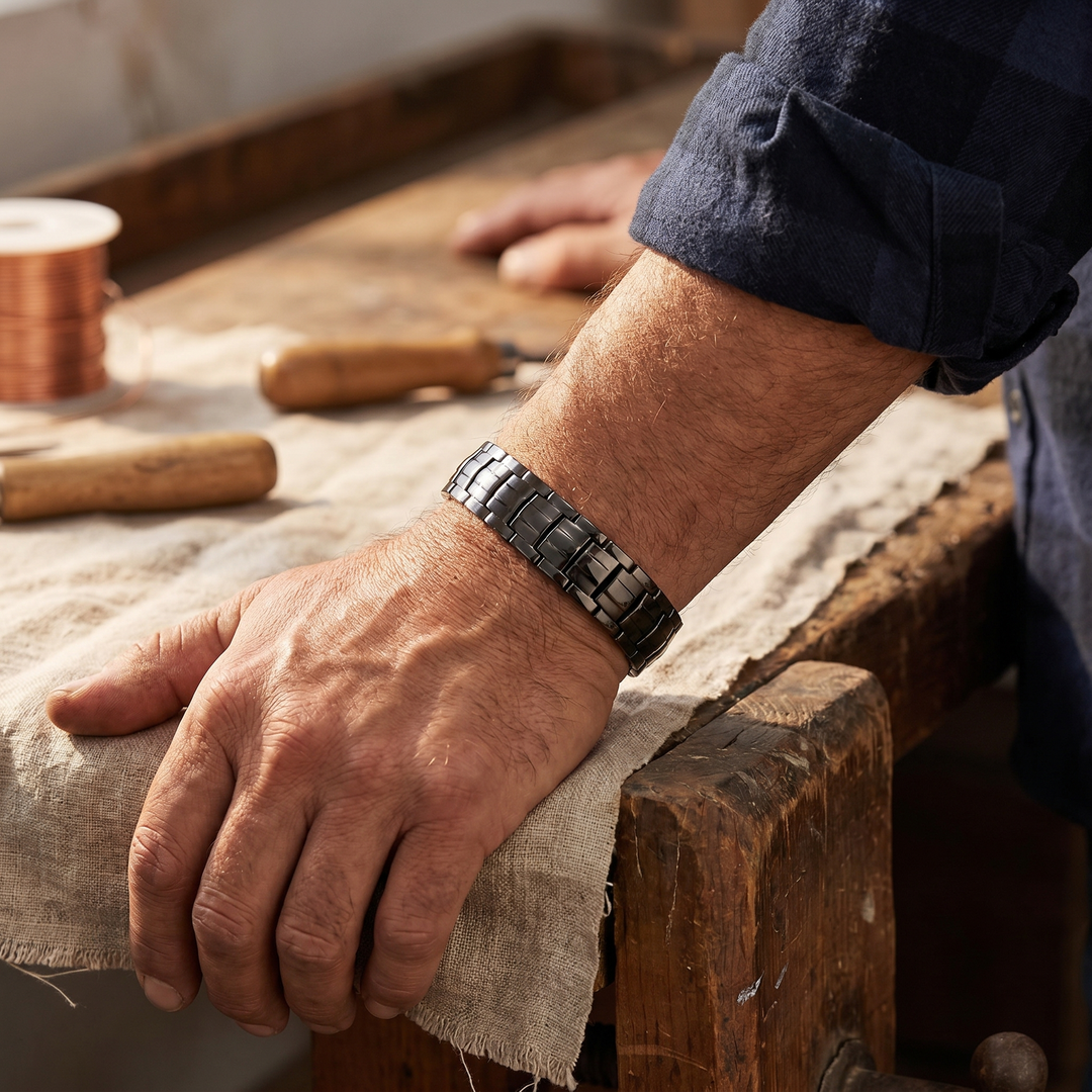 Amelia's Ochre Men's  Copper Bracelet